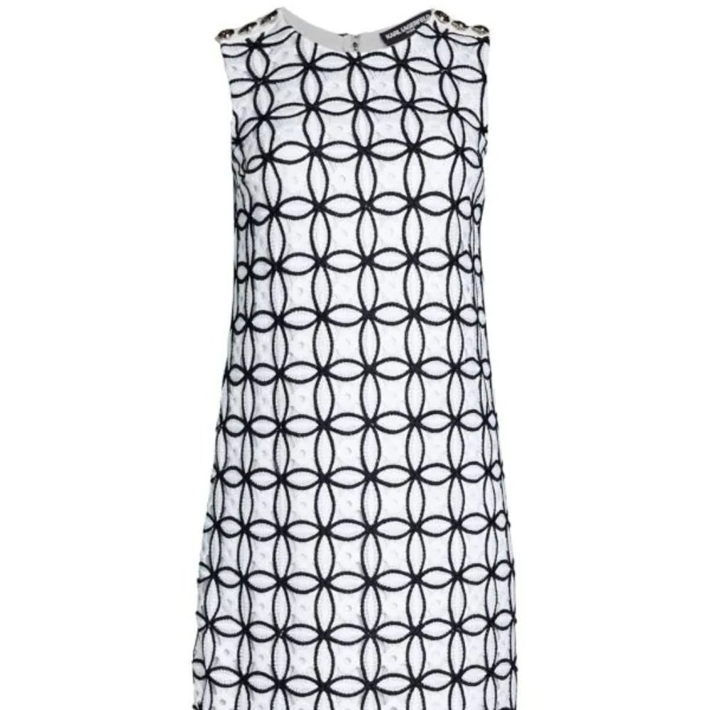 Sleeveless Lace Sheath Dress